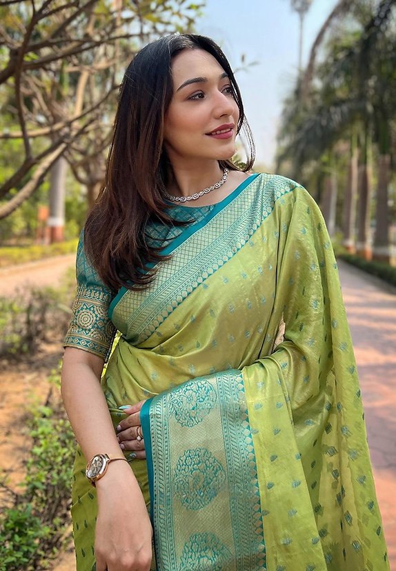 Banarasi Soft Silk Saree  with beautiful Zari work
