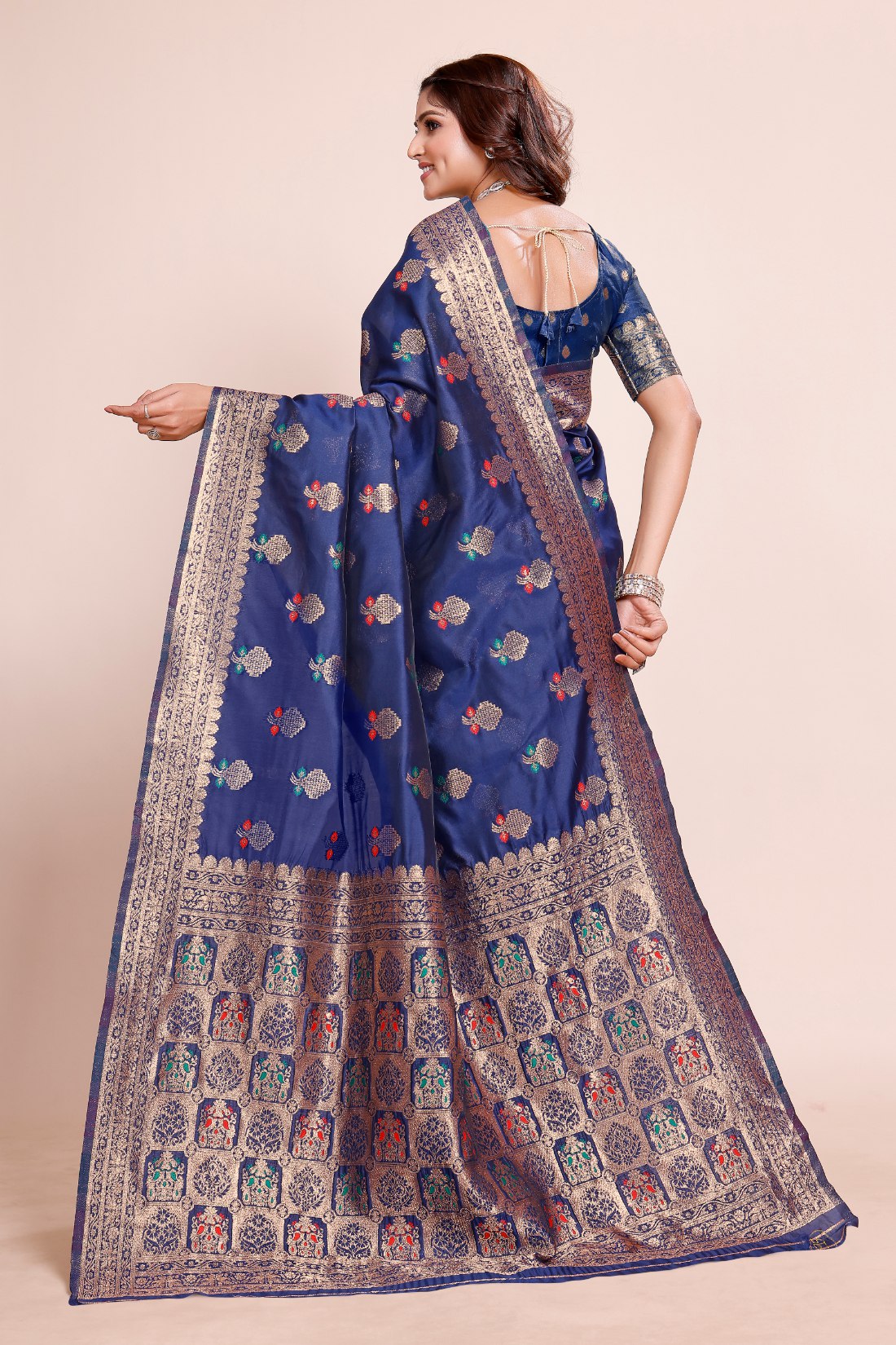 Royal Gold Zari Weaving saree