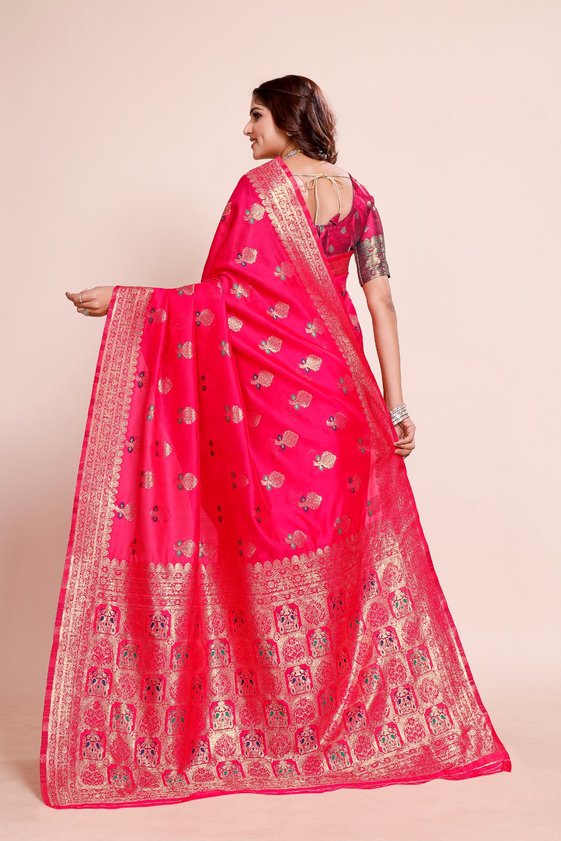 Royal Gold Zari Weaving saree