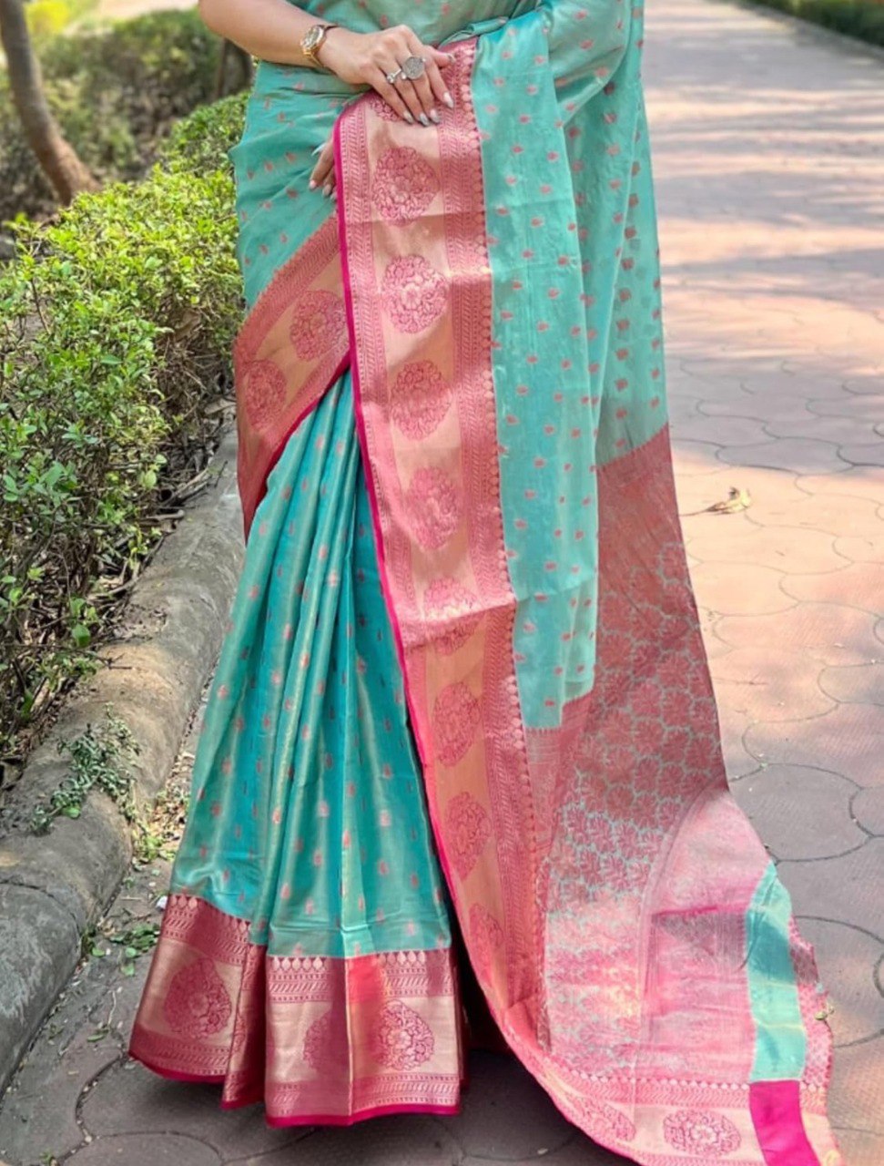 Banarasi Soft Silk Saree  with beautiful Zari work