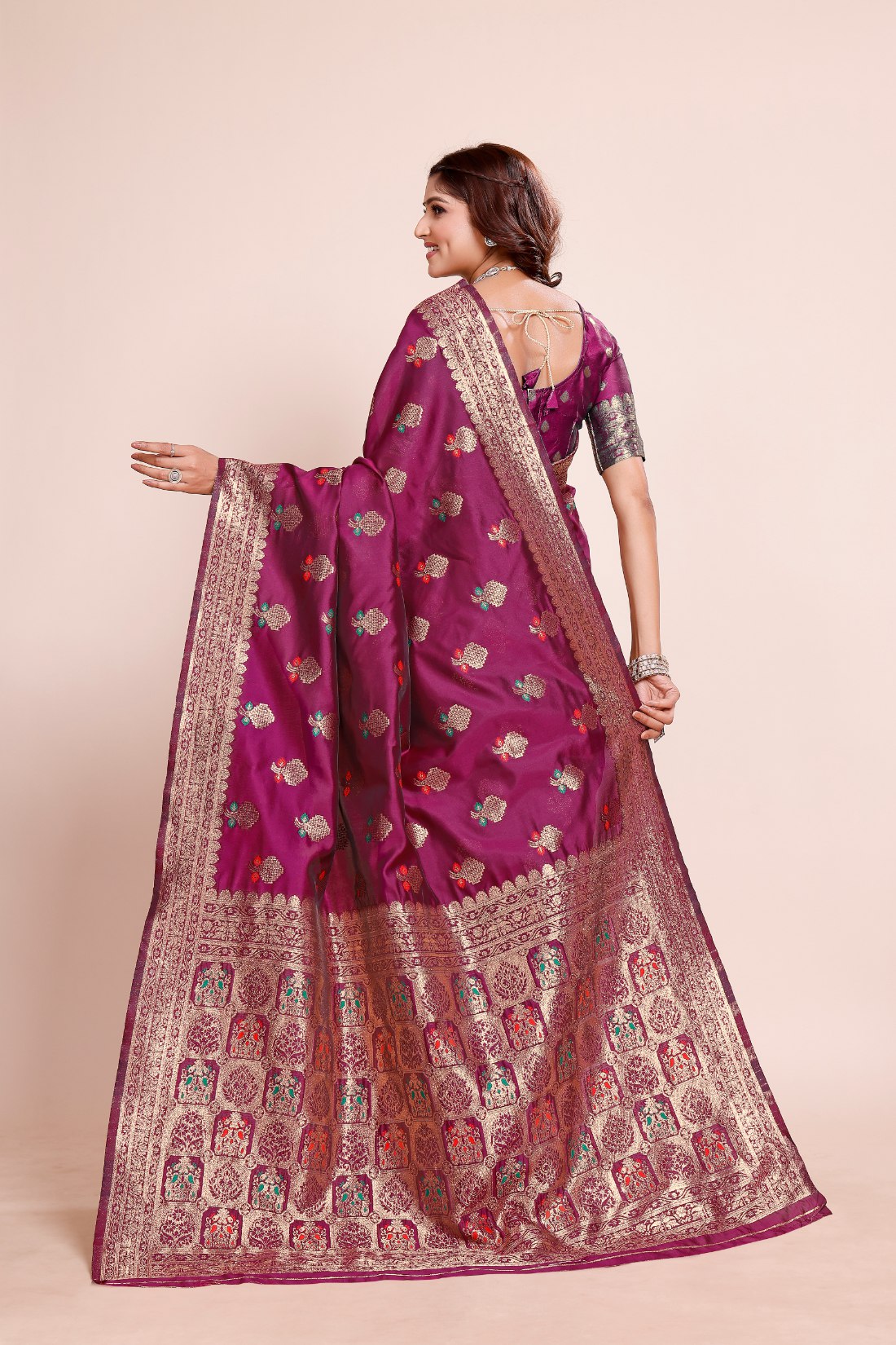 Royal Gold Zari Weaving saree