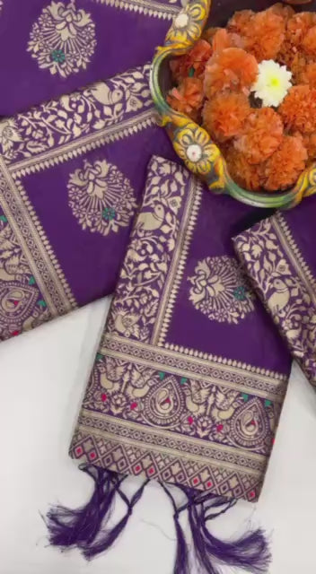 Lichi Silk Sarees Wholesale Designer Sarees Work Sarees Jacquard Saree Manufacturer