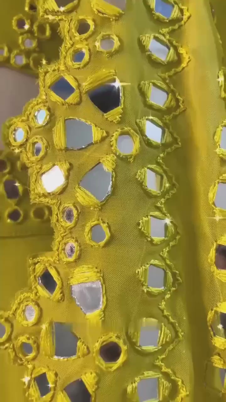 Leman Yellow Color Embroidered Attractive Party Wear Georgette Lehenga choli has a Regular-fit and is Made From High-Grade Fabrics And Yarn.